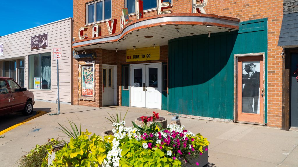 Photo of exterior of Cavalier Cinema, Cavalier, ND