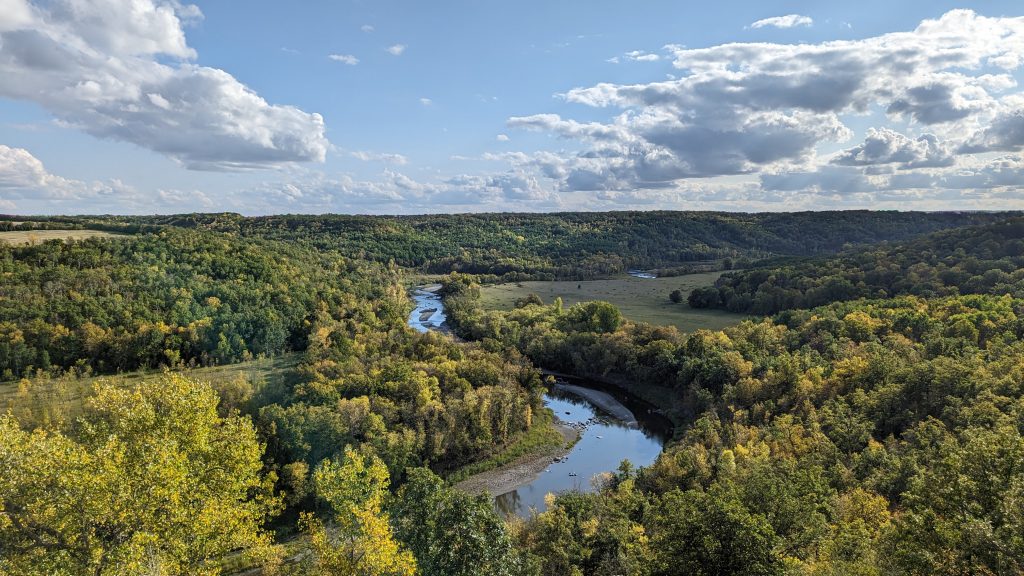 scenic gorge in northeast North Dakota